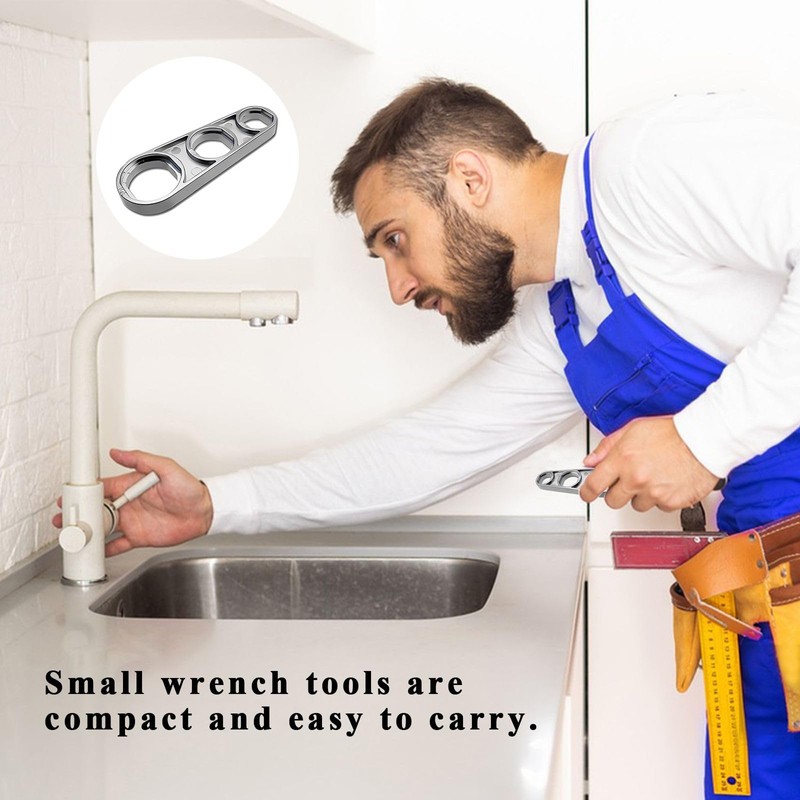 6-in-1 Multi-Function Faucet Aerator Wrench – Durable Three-Hole Tap Nozzle