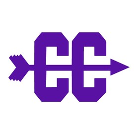 STICKER DAD Cross Country Symbol Vinyl Decal by stickerdad® - Size: 5", Color: Purple - Windows, Walls, Bumpers, Laptop, Lockers, etc.