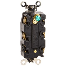 Leviton 1288 30-Amp 120-Volt Toggle Double-Pole AC Quiet Switch, Brown