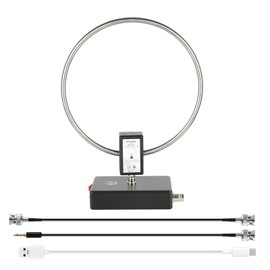 GA800 Loop Antenna, WOOKLEA Portable Active Shortwave Antenna 10kHz-159MHz, with BNC Cable, LW MW SW FM Air V Band, Used for Amateur Radio (Free of Tuning)