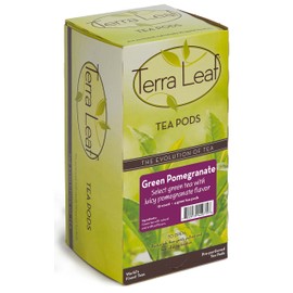 Baronet Coffee Terra Leaf Green Pomegranate Tea Pods - 3 Boxes of 18 Single Serve Coffee Pods - 54 Count, 4 Grams - Individually Wrapped for Freshness - Fits Most Pod Brewers