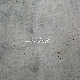 You are So Loved (White) (Set of 2) Premium Waterproof Vinyl Decal Stickers for Laptop Phone Accessory Helmet Car Window Mug Tuber Cup Door Wall Decoration - ANGstic0d1786WH