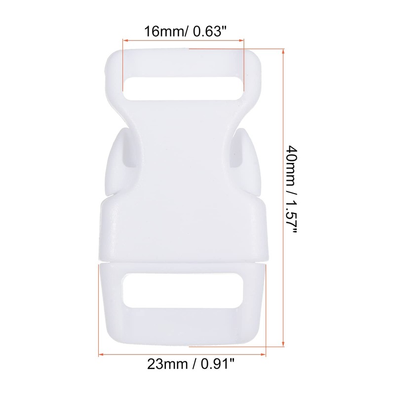 PATIKIL Plastic Buckles, 8 Pack Quick Side Release Clips for