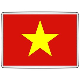 Pixly® Vietnam Flag Fridge Magnet Large Jumbo Size Vietnamese Keepsake Country Souvenir Novelty Refrigerator Magnets Gift