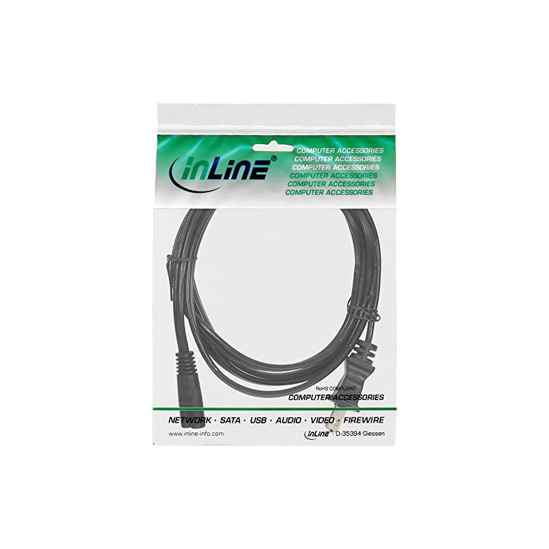 InLine 16651Y Power Cable USA to Euro 8 C7 Plug