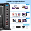 USB C Charger, 500 W Fast Charger, 9 Port Charging