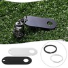 Briny River 2Pcs Stainless Steel Motorcycle Bell Hanger Bracket 25x63mm