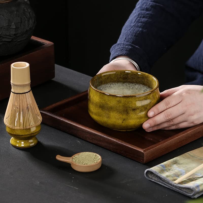 Tea Ceremony, Matcha Bowl, Stylish, Blue Glaze, Kyoto Ware Traditional