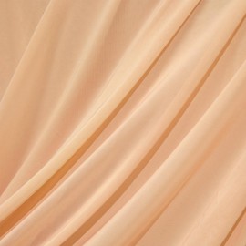 Horbaunal 4-Way Stretch Mesh Fabric by The Yard, Nude 1 Yard Nylon Power Mesh Sheer Fabric for Dancewear Activewear Sportwear Sewing, 88% Nylon & 12% Spandex, 60" Wide