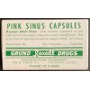 Grund Pink Sinus Capsule Slide Drawer Box - Rexall Drugstore,