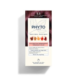 Haarprodukt der Marke Phyto, Behandlung, Farbe 5.5 Hellbraun Mahagoni