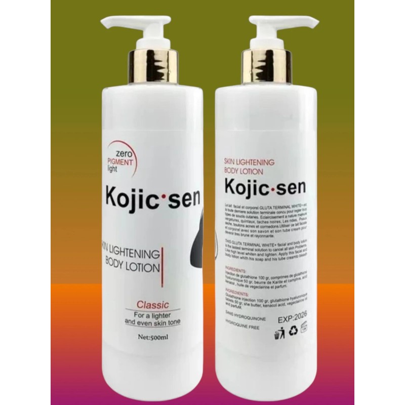 Kojic Sen Skin Lighthening Body Lotion Darkspots Brightens, 16oz [USA