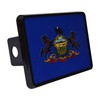Pennsylvania State Flag Trailer Hitch Cover Plug PA