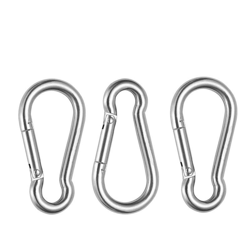 Dekton 3pc Extra Large Carabiner Hook 100mm -Heavy-Duty Aluminum| Strong
