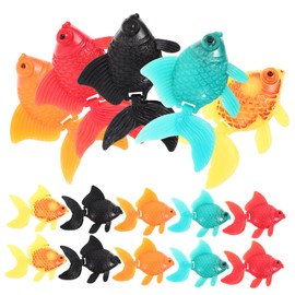 Milisten 20pcs Artificial Goldfish Toy - Realistic Fake Swimming Fish Figure for Aquarium Decoration - Plastic Floating Toys