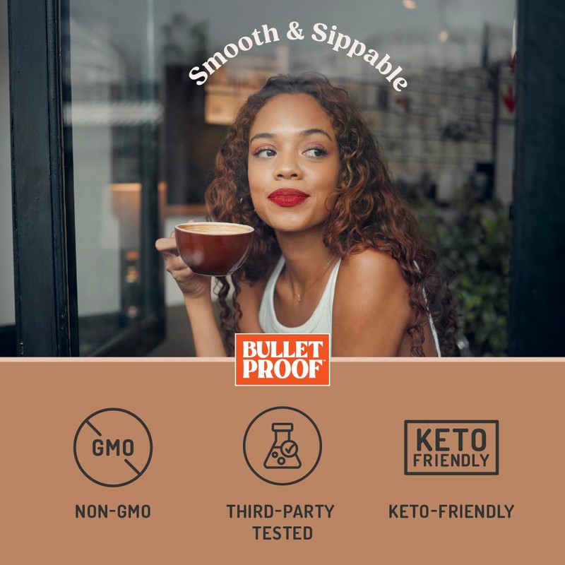 Bulletproof Hazelnut Creamer, 14.8 Ounces, Keto Coffee Creamer with MCT