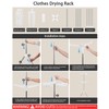 VewePata Foldable Clothes Drying Rack - 2 Tier Laundry Drying