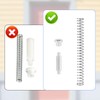 4pcs K 5131 Storm Door Hinges Replacement Parts Kit, Aluminum