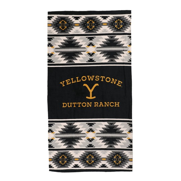 Northwest Yellowstone Beach Towel,Cotton, 30" x 60", Aztec Stripe