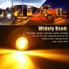 ALFU 3/4" Inch 20Pcs Amber Round LED Trailer Side Marker