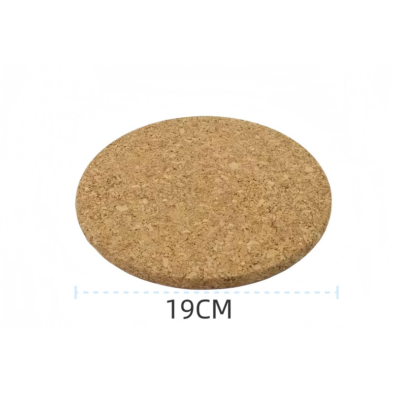 YIAGUN Table Mat Cork Diameter 19 cm 2er Set Cork