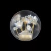 Real Flower Universal JDM Clear Crystal Real Flower Ball White
