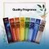 Hem Seven Chakra Pouch, 7 Packs of 35 Incense Sticks