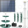 AISITIN 3 Tiered Bird Bath with 3.5W Solar Pump,for Bird