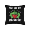My Strawberry Agriculturist Throw Pillow