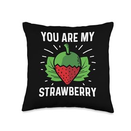 My Strawberry Agriculturist Throw Pillow