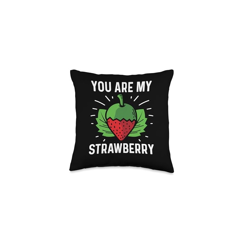 My Strawberry Agriculturist Throw Pillow
