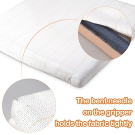 JTVTW Gripper Frame Gripper Strip Frames Punch Needle Hooking Frame Embroidery Frame with Lid 30 x 30 cm (Pink)