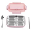 Lunch Box 4 Compartments 304 Stainless Steel Tableware Portable Lunch
