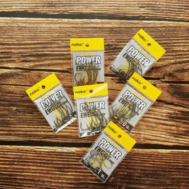 Nako Power EWG Hooks 9203 | Offset Worm Hooks | 10 Piece | Nano Smooth Coating - Size: #4/0 - 8 Piece