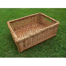 Shelf Basket, All Purpose Basket Made of Boiled Willow, Size 1, Natural Colour, Approx. 20 x 30 x 10 cm