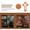Veemoon Wood Standing Cross Wood Standing Cross Decor Wood Religious