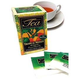 Hawaiian Islands Tropical Fruit Medley Black Tea, All Natural - 20 Teabags