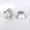 Vankula 2PCS Cubic Zirconia Ear Tunnels Plugs 316L Stainless Steel