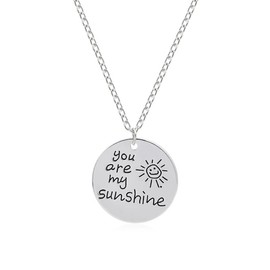 Women Girl's Gifts You are My Sunshine, Pendant Necklace Birthday Valentine's Day Thanksgiving Christmas for Wife Girlfriend Mom Daughter Auntie Niece