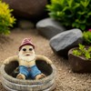 Distinctive Designs Garden Gnome in a Bathtub Novelty Tabletop Bird