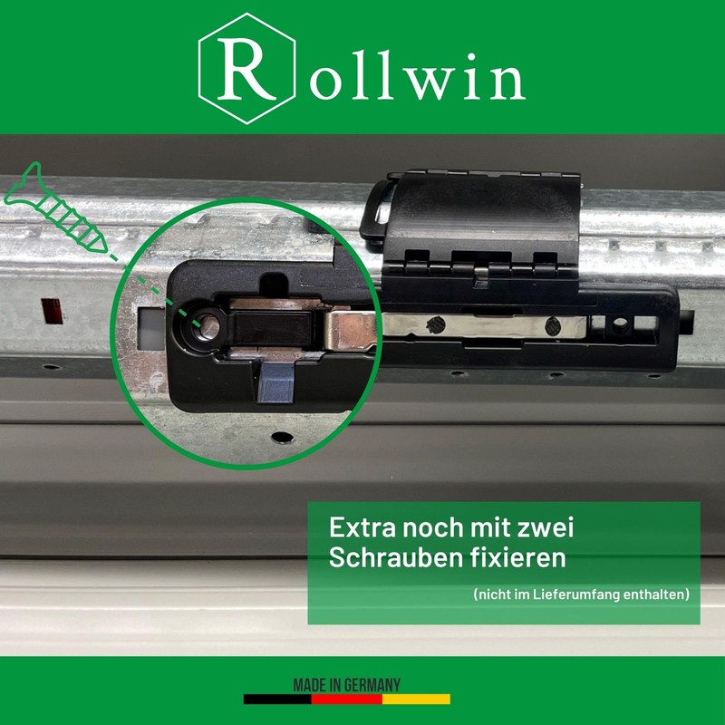 Rollwin 2 x anti-lift roller shutter rigid shaft connectors, 3-link