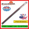 Universal Everhardt SOTT-3 CB Antenna Stainless Steel Tunable Red 1
