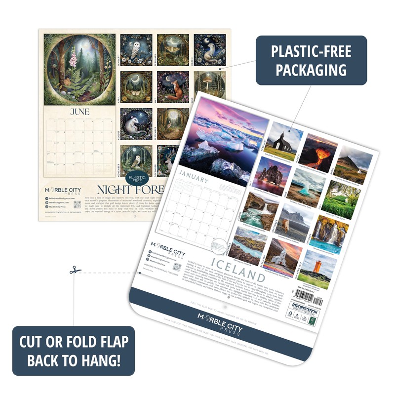 Monet Calendar 2026 | 12” x 24” Impressionism Wall Calendar