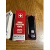 WENGER Swiss Executive Knife - Black Knife File Tweezers New