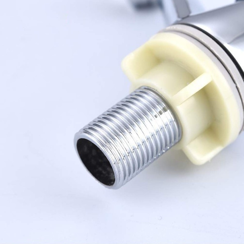 DOITOOL Stainless Steel Single Hole Cross Faucet Set Vintage Bathroom