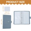 sourcing map Leather Professional Credit Card Holder, 96 Slots Business