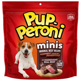 Pup-Peroni Mini Dog Treats, Original Beef Flavor, 22.5 Ounce, Made with Real Beef