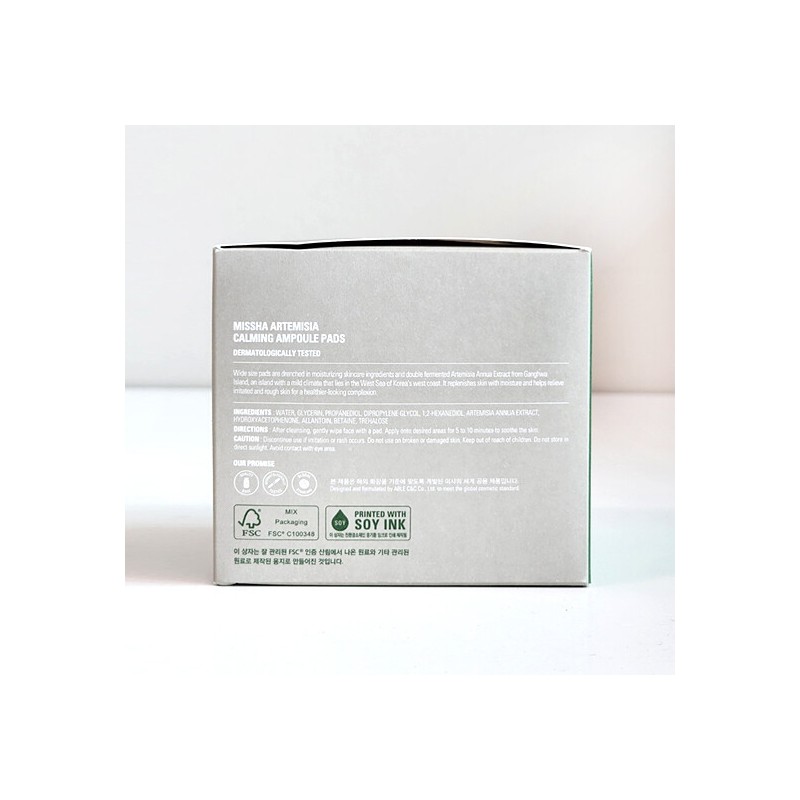 Missha Artemisia Calming Ampoule Pads 50 sheets 225ml / 미샤