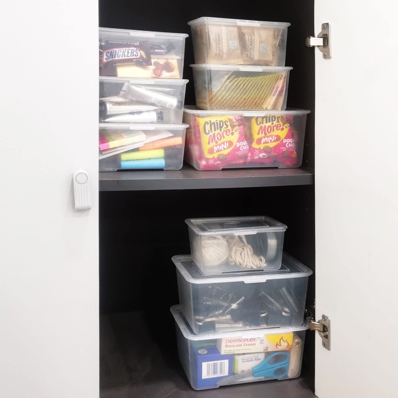 ABBAware 6 Pack Storage Boxes with Lids, Mini Storage Box,