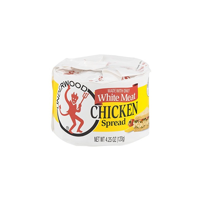 Underwood, White Meat Chicken Spread, 4.25oz Container (Pack of 4)